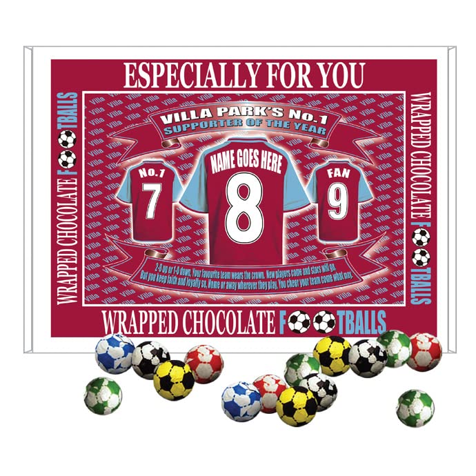The Villa Personalised Football Shirt Gift Boxed Team-Aston Sweets