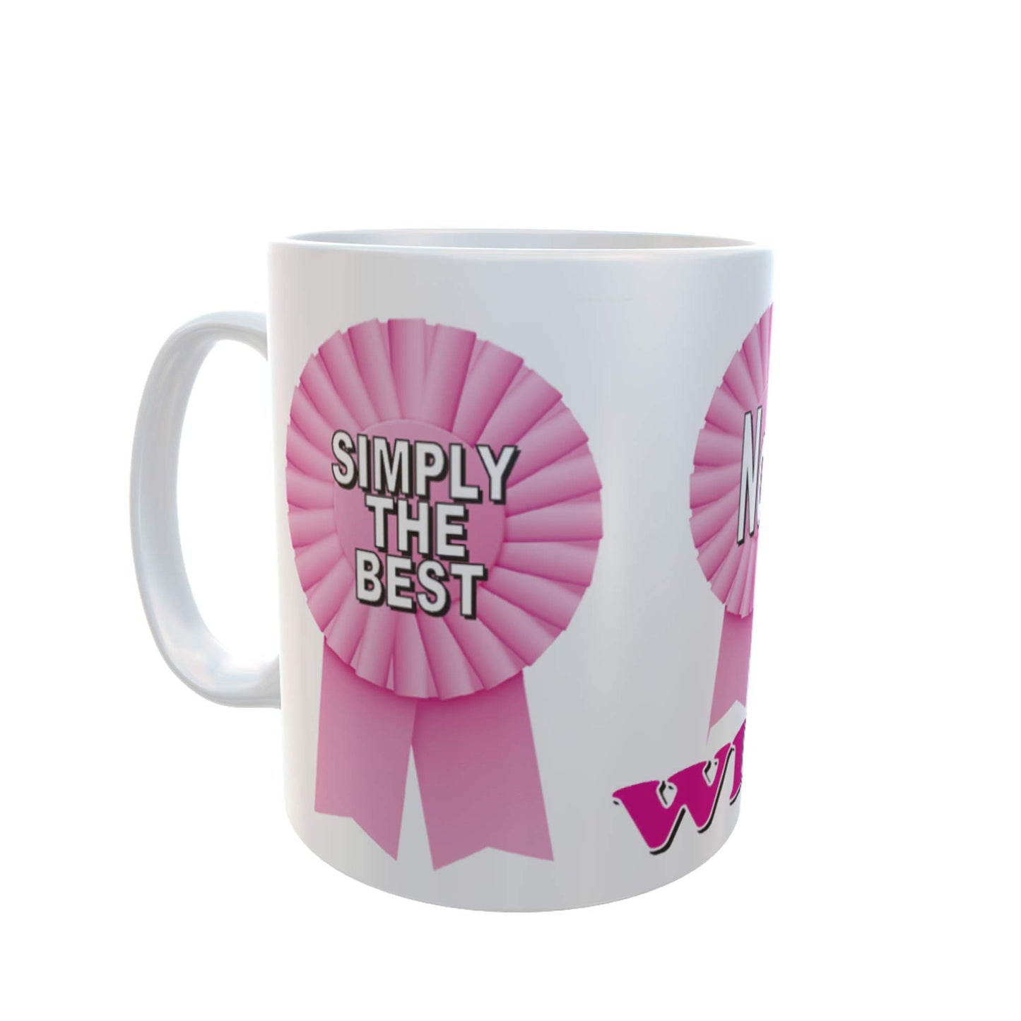 Simply The Best Wife Ceramic Rosette Gift Mug