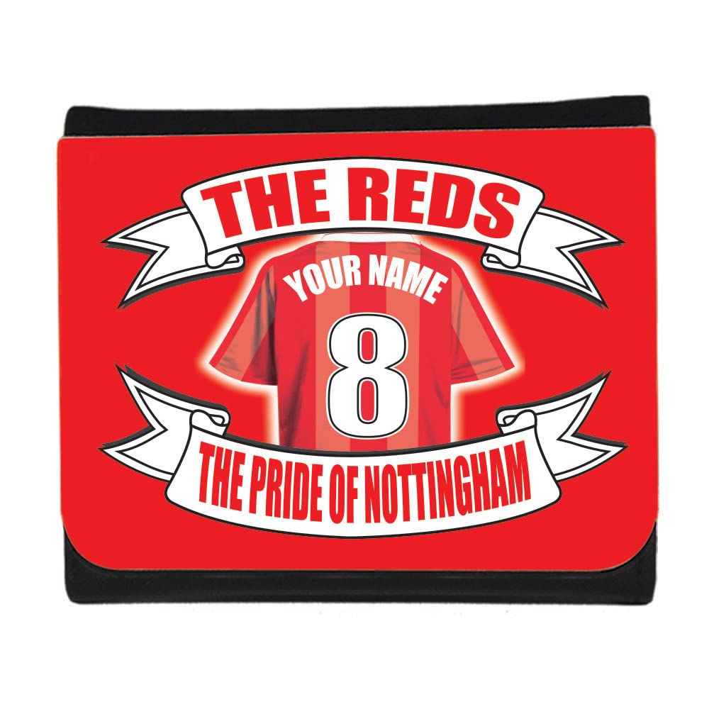 Notts Forest Personalised Football Shirt Money Wallet Gift, Multicolor, M