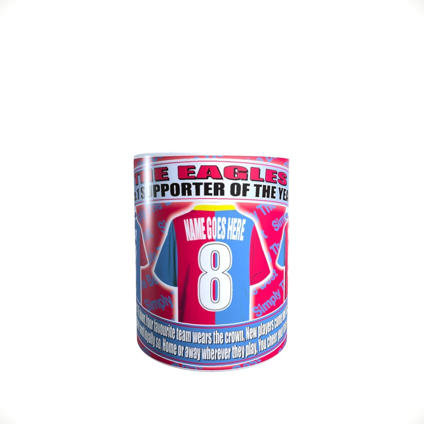 Crystal Personalised Football Shirt Lap Tray And Mug Gift Set