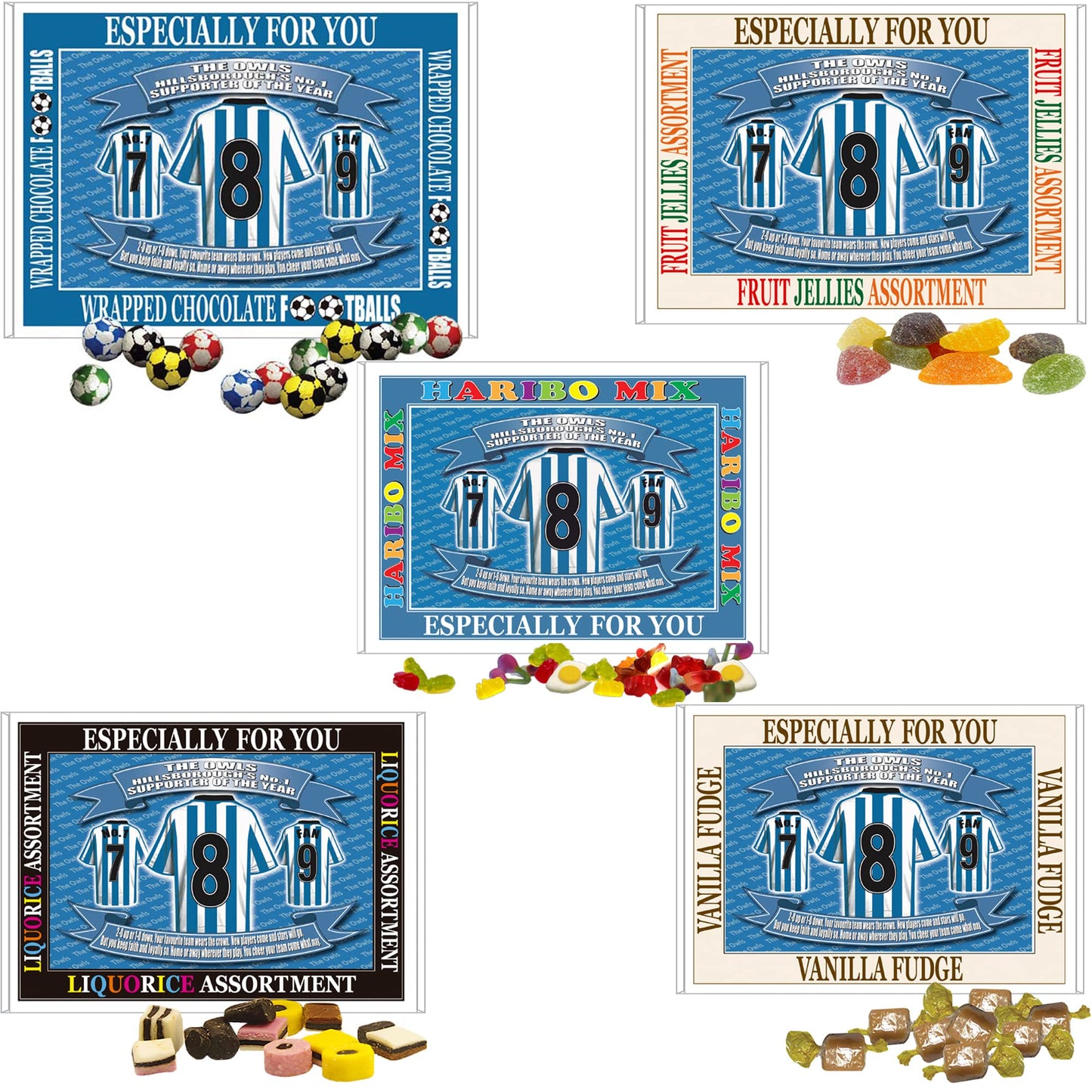 Sheffield Wed Football Shirt Gift Boxed Sweets