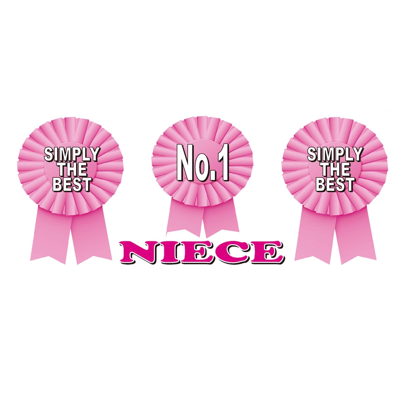 Simply The Best Niece Ceramic Rosette Gift Mug