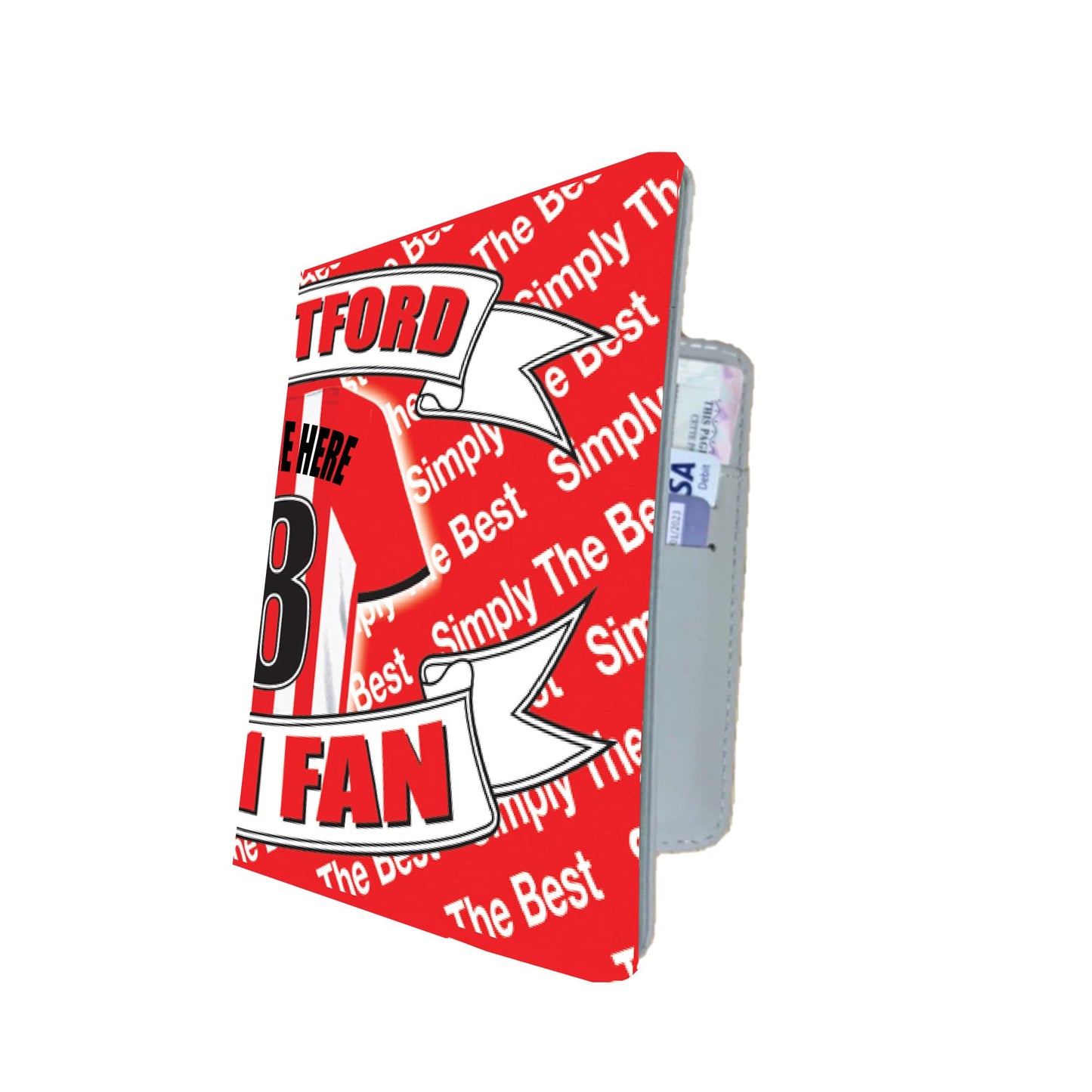 Brentford Football Shirt Personalised Travel Passport Holder Case Gift Present