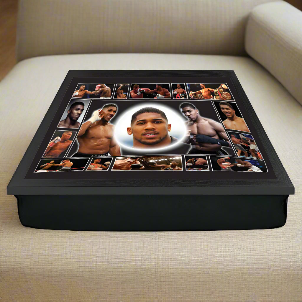 Anthony Joshua Professional Heavyweight Boxing Champion icon gift lap tray