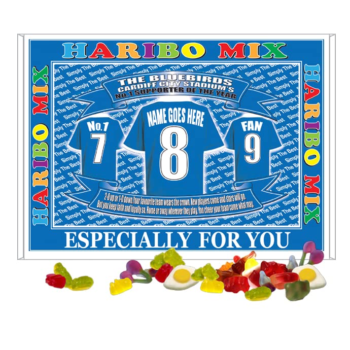Cardiff Football Shirt Personalised Gift Boxed Sweets