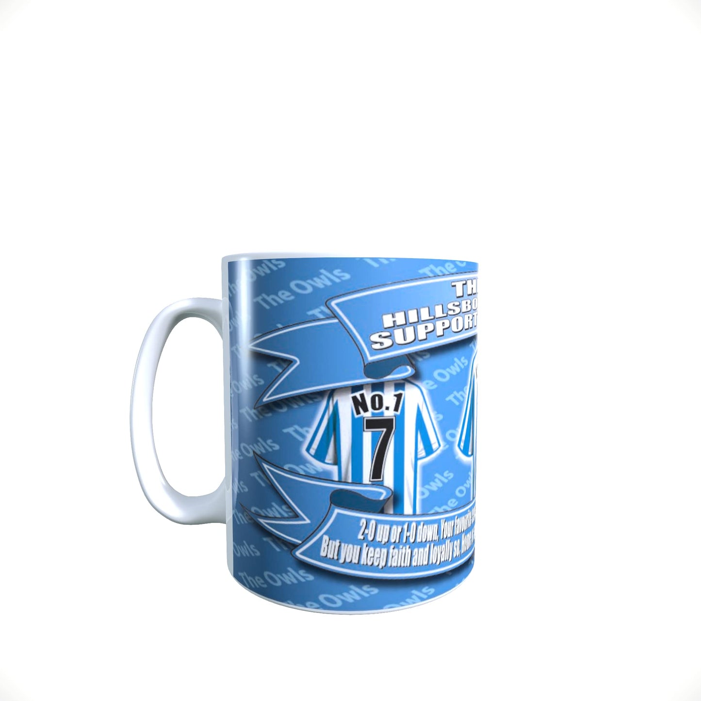 Sheff Wed Football Team Shirt Mug Gift with Chocolate Footballs