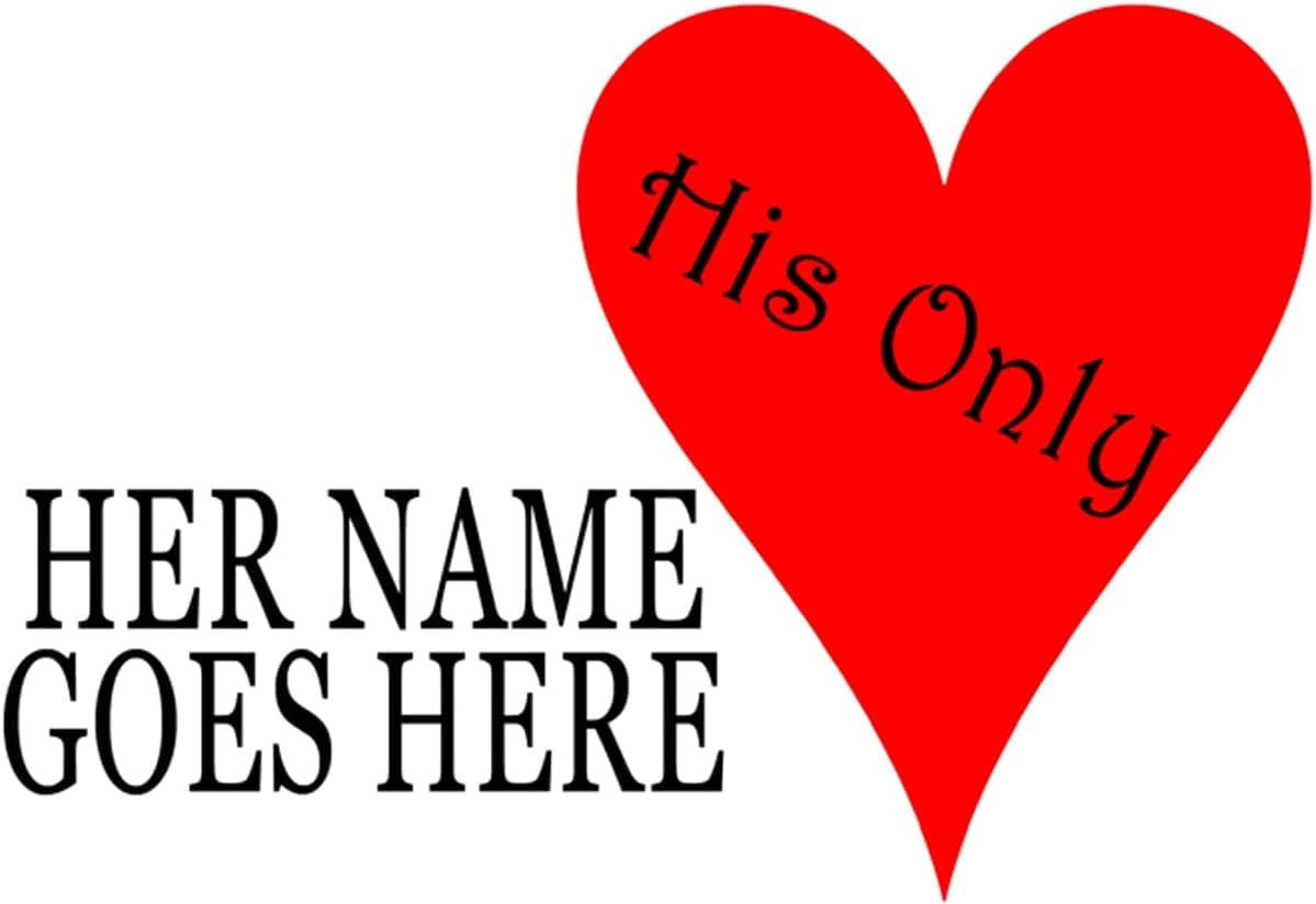 Her One/His Only Personalised Set of Two Any Occasion Valentine's Day Ceramic Keepsake Gift Love Heart Mugs