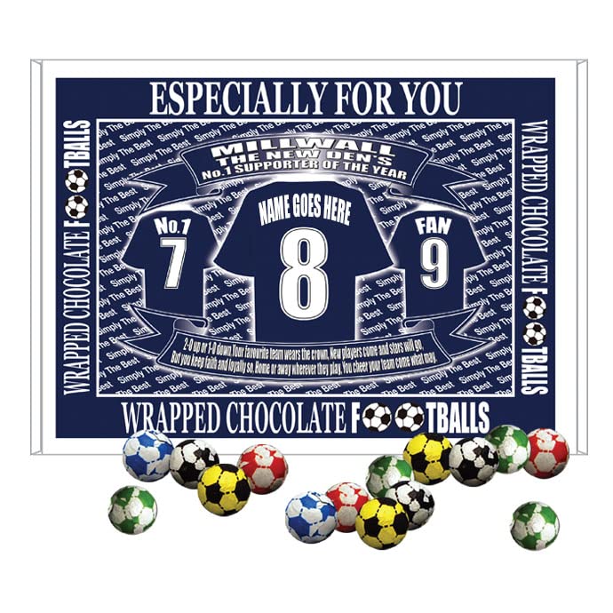 Millwall Football Shirt Personalised Gift Boxed Sweets Variety