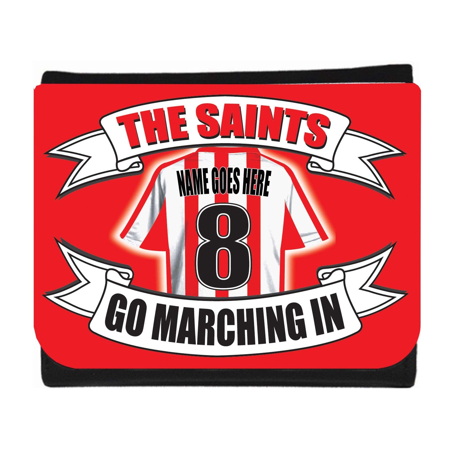 Southampton Football Shirt Money Personalised Wallet Gift