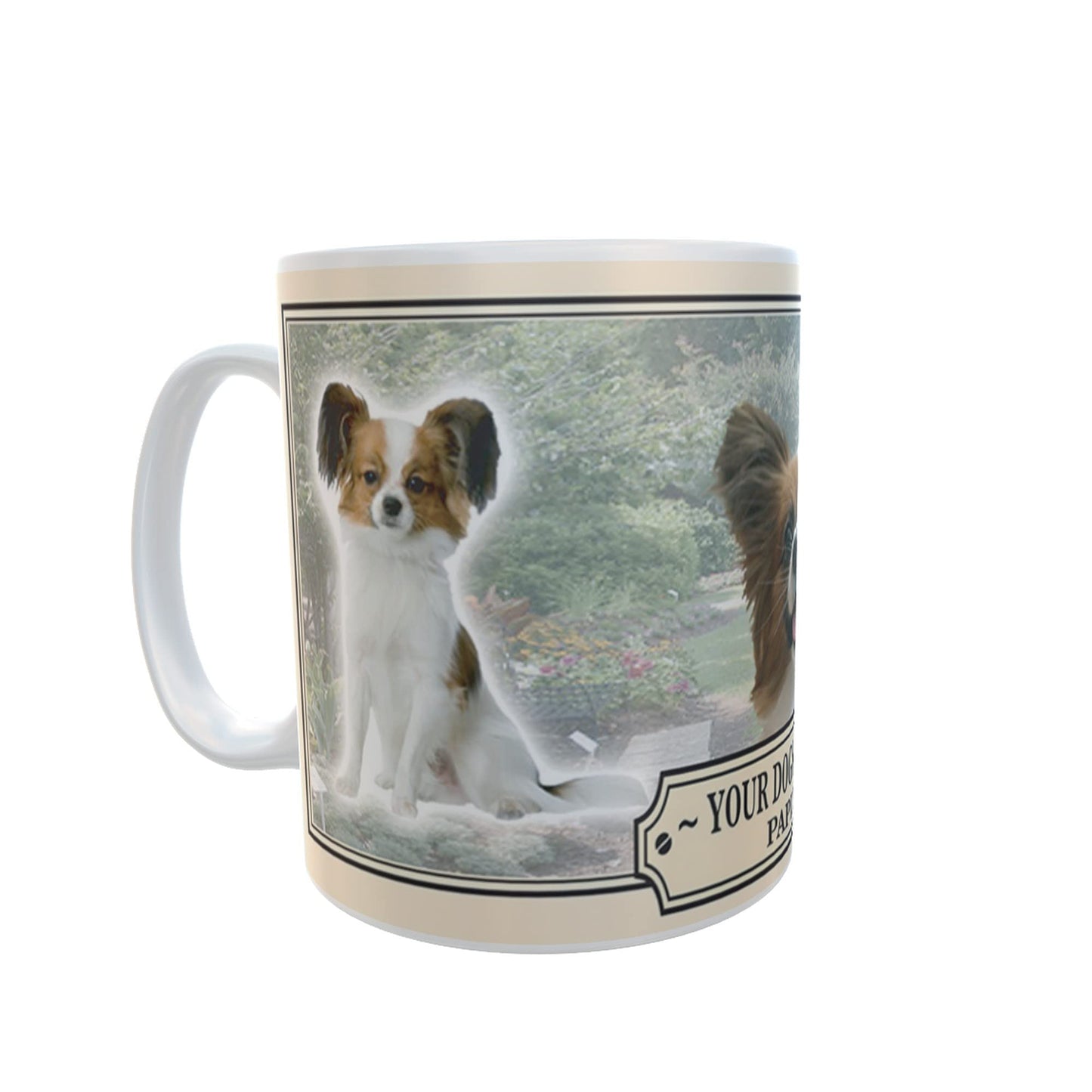 Papillon Personalised Dog Breed Gift Mug