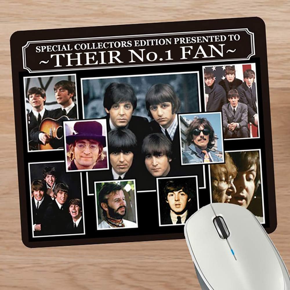 The Beatles Personalised Icon Mouse Mat Gift