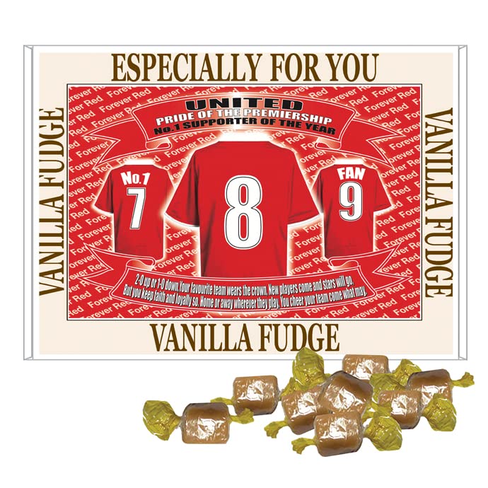 Manchester Reds Football Shirt Gift Boxed Choice of Sweets