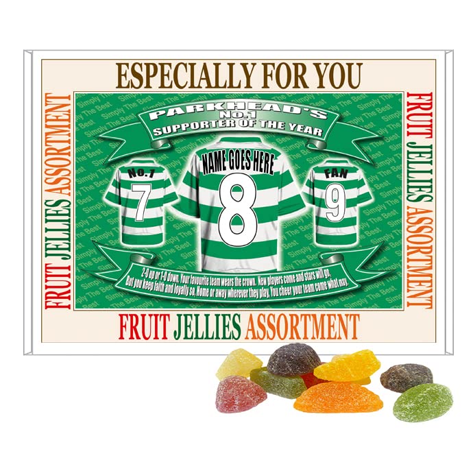 The Celts Football Shirt Personalised Gift Boxed Sweets