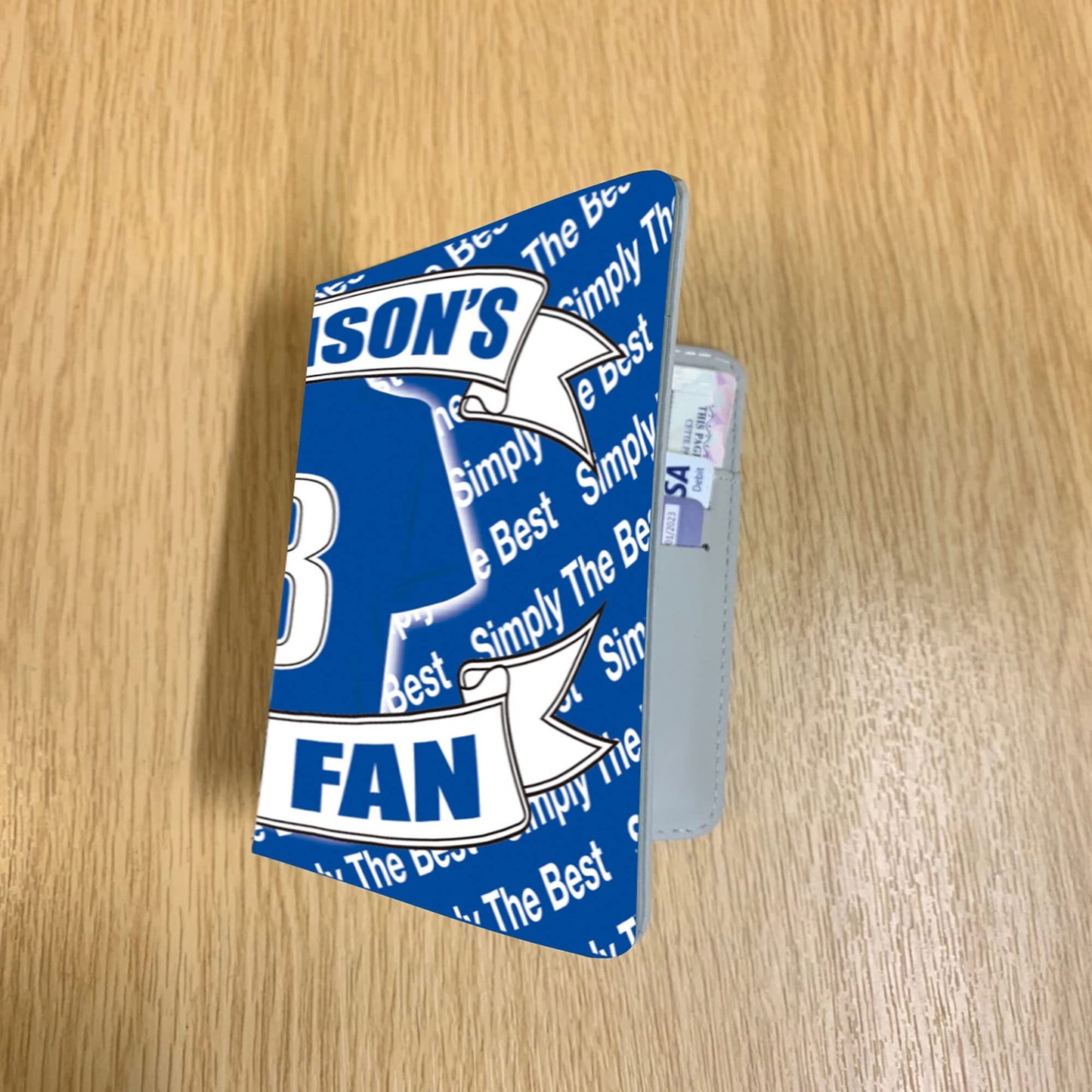 The People's Club The Blues Football Shirt Travel Passport Holder Case Gift Present