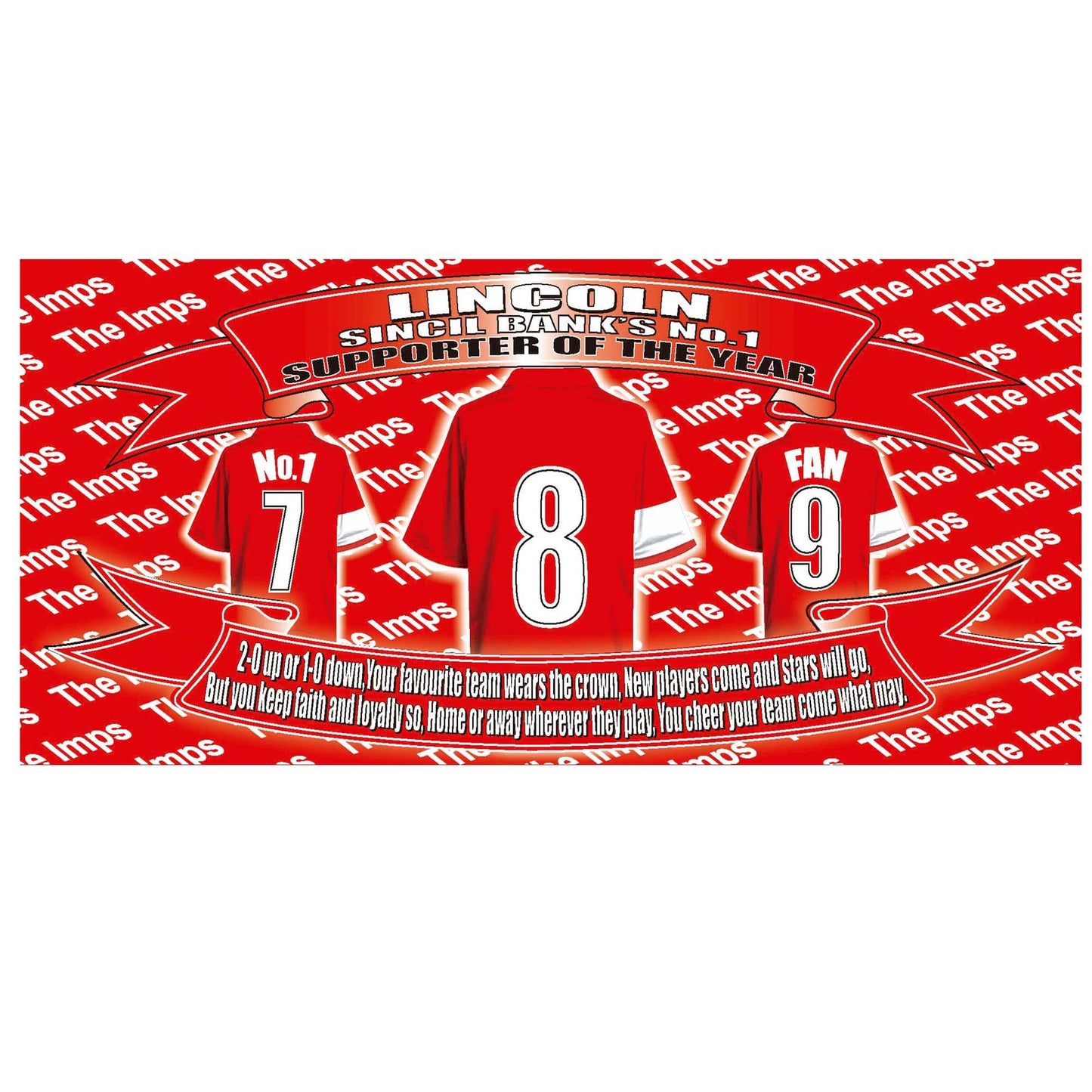 Lincoln Football Shirt Personalised Ceramic Money Box Gift