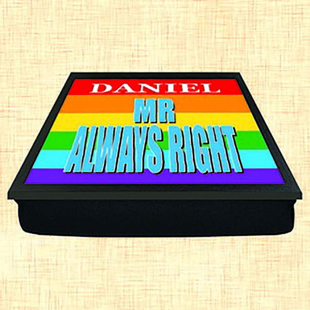 Mr Always Right Personalised Gay Pride Lap Tray