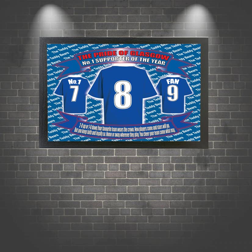 Glasgow The Teddy Bears Football Shirt Picture Gift