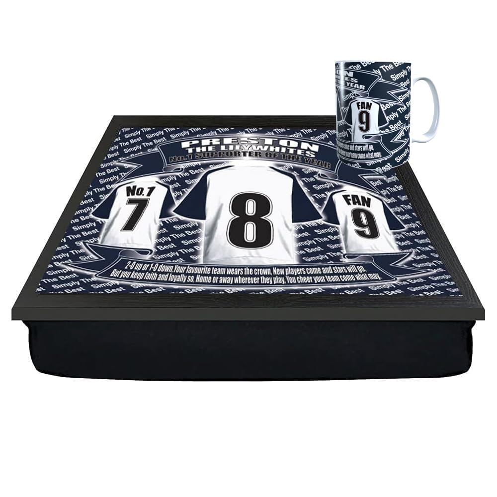 Preston Football Shirt Lap Tray And Mug Gift Set