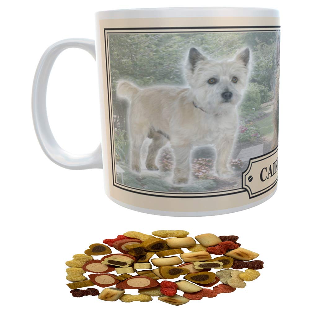 Cairn Terrier Dog Breed Gift Mug with Treats
