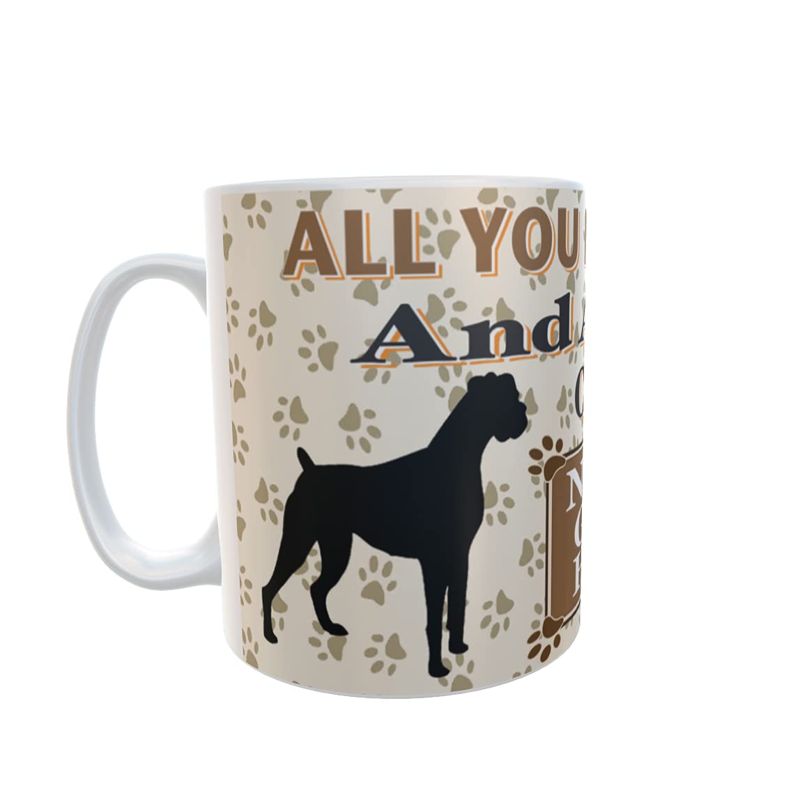 All You Need is Love and a Boxer Dog Personalised Mug Gift