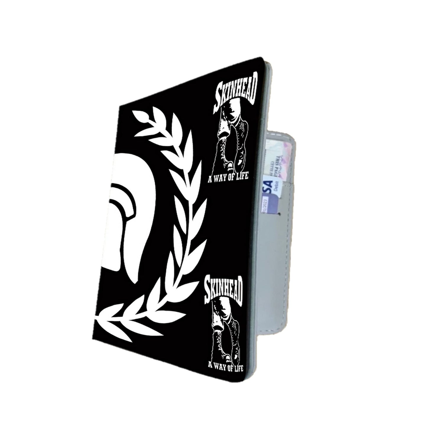 Skinhead Trojan Travel Passport Case Holder Gift