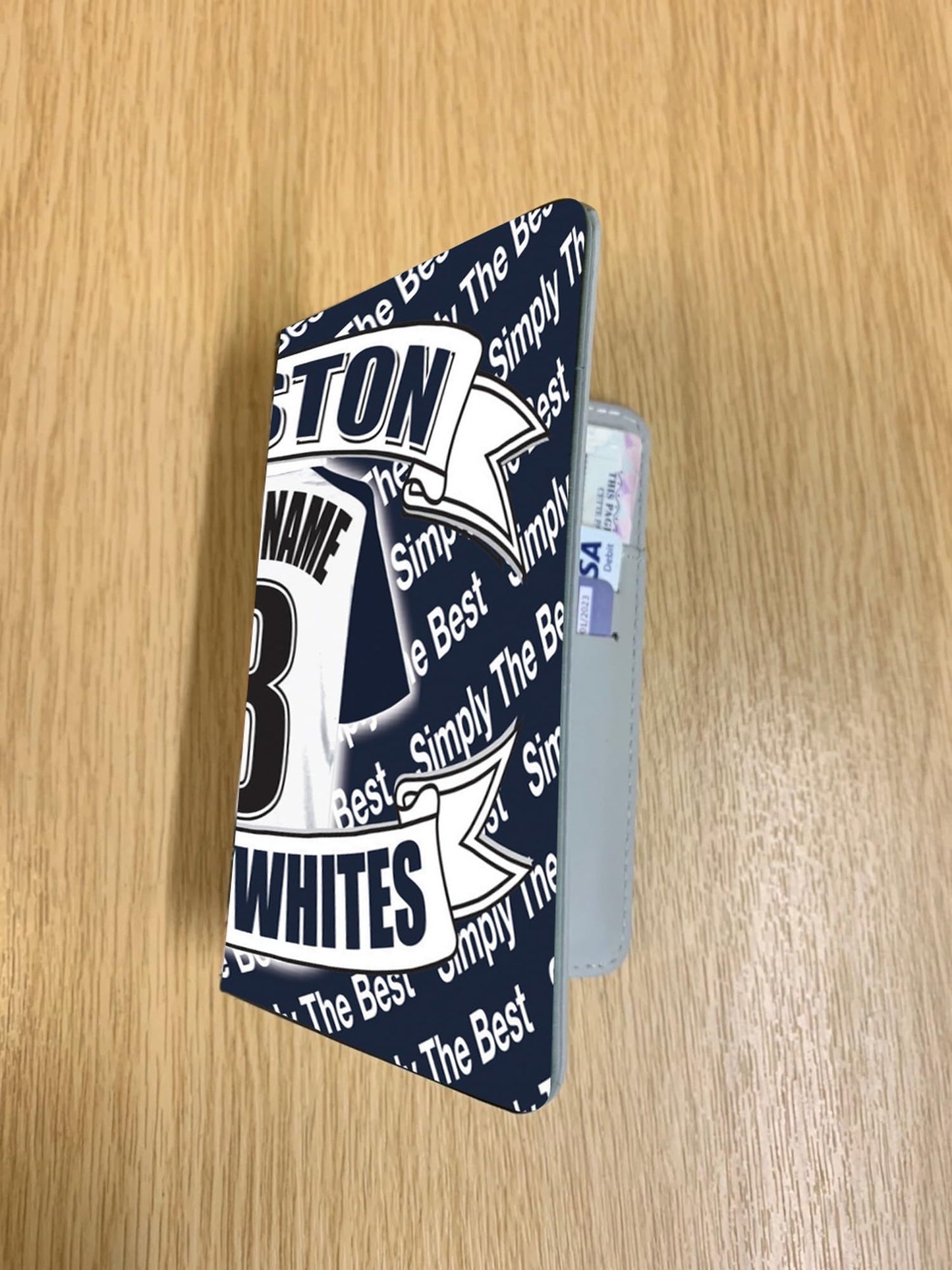Preston Football Shirt Personalised Travel Passport Holder Case Gift Present