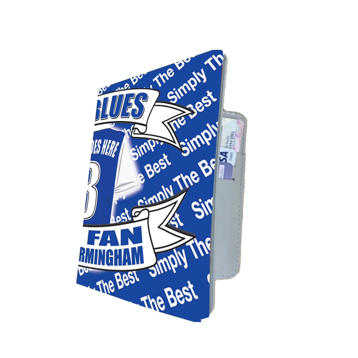 Birmingham Football Shirt Travel Personalised Passport Holder Case Gift Present