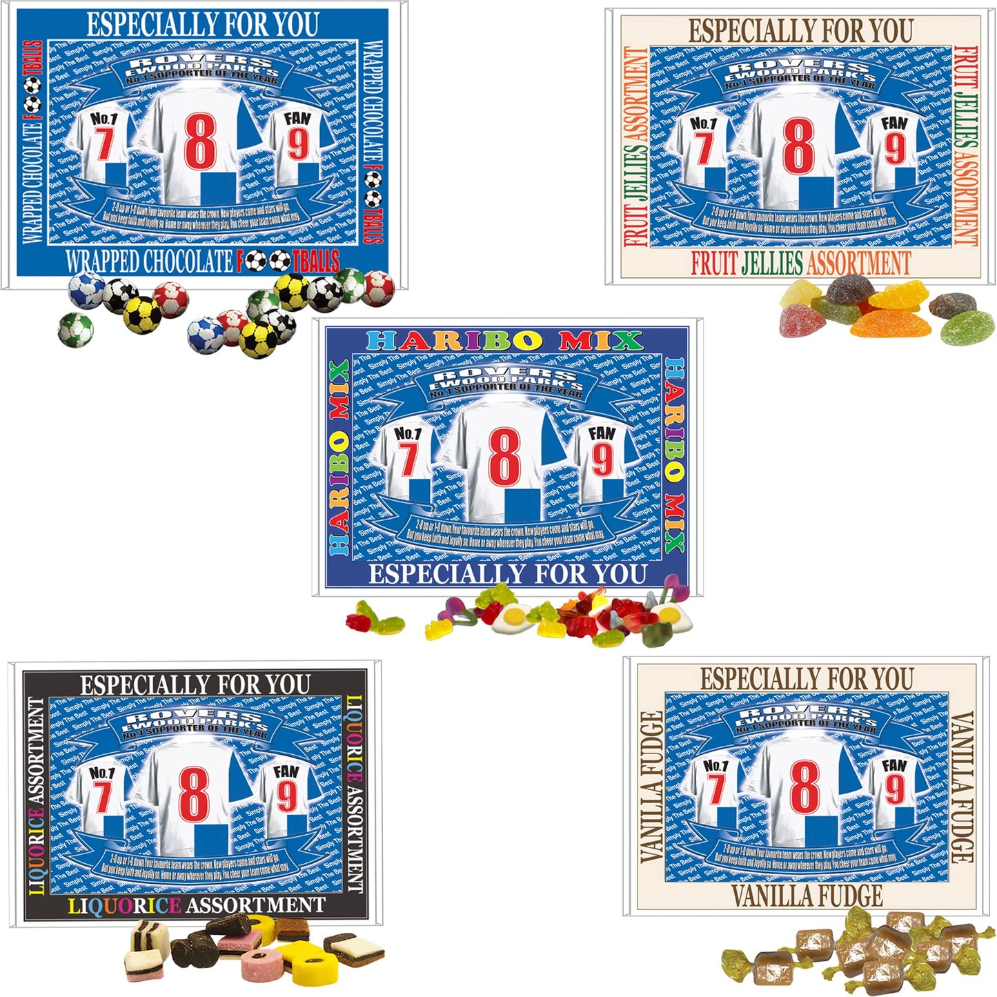 Blackburn Football Shirt Gift Boxed Sweets