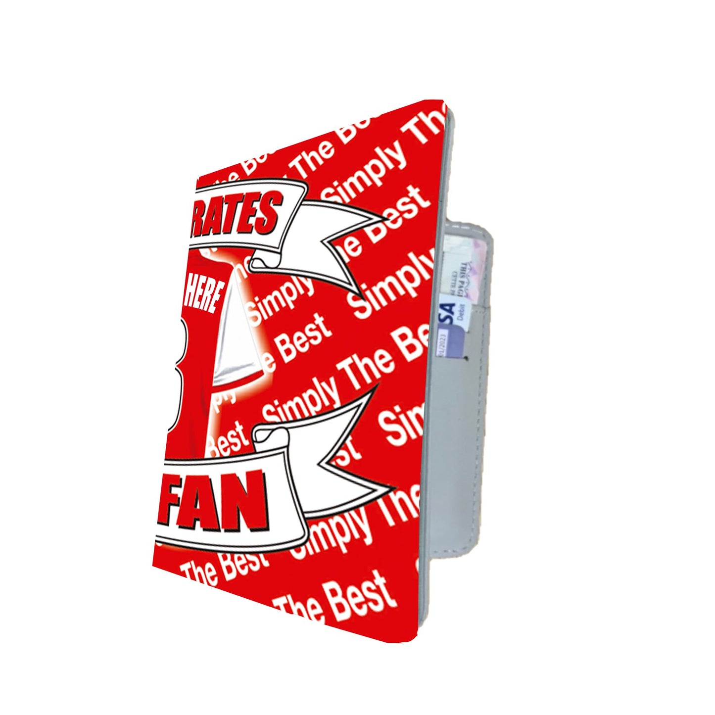 The Gooners Personalised Football Team Shirt Travel Passport Holder Case Gift Present