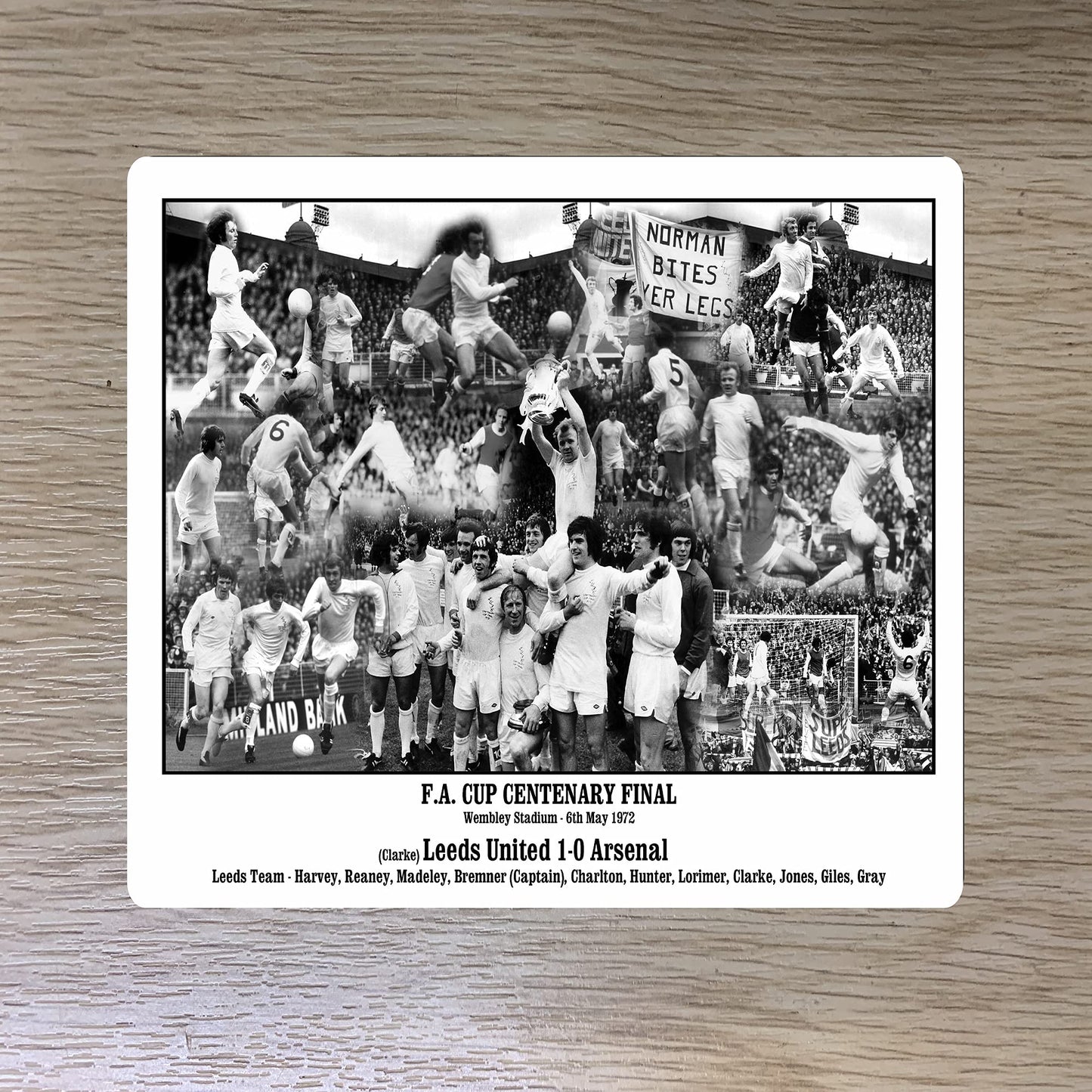 1972 Football Cup Final Norman Bites Ya Legs Hunter Travel Passport Holder Case Gift Present