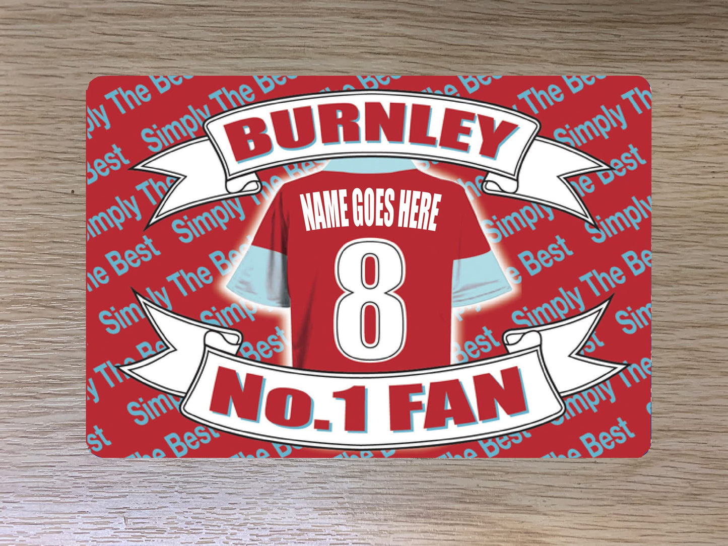 Burnley Football Shirt Personalised Travel Passport Holder Case Gift Present