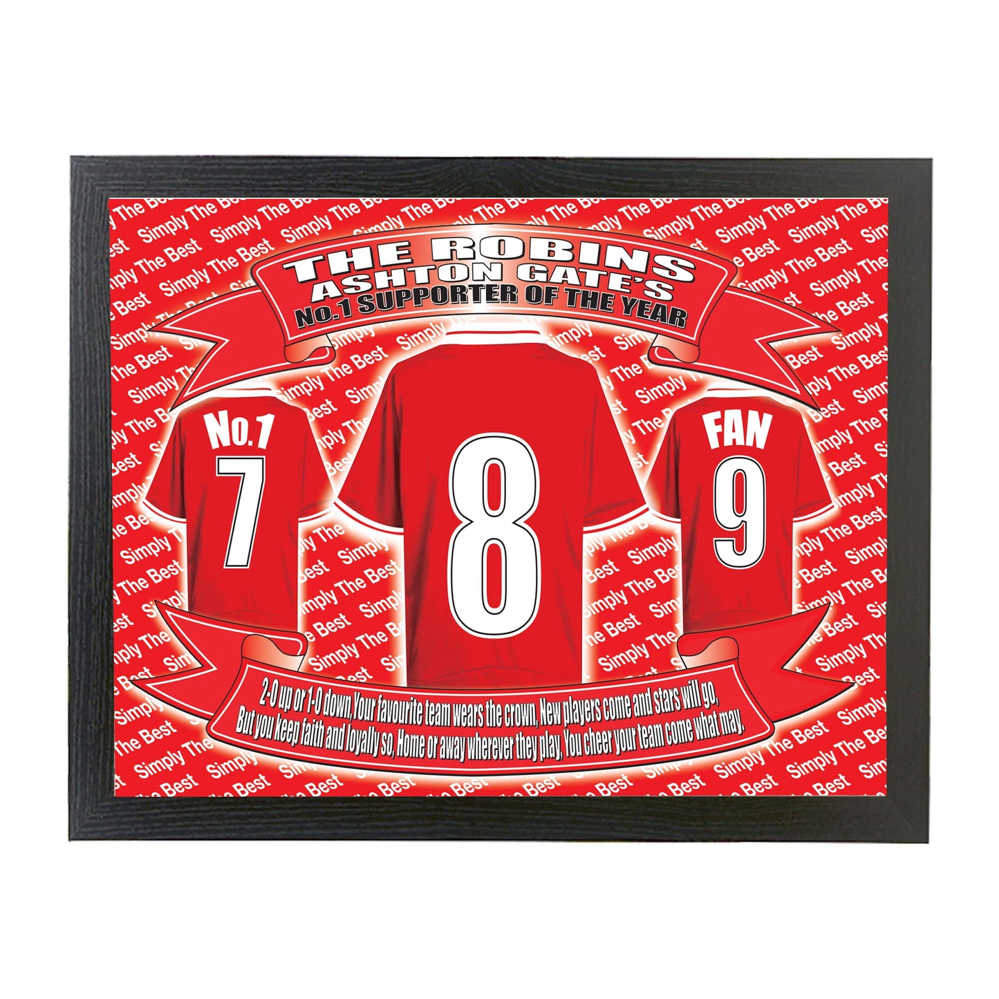 Bristol City Football Shirt Picture Gift