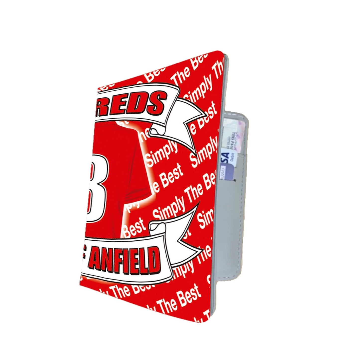 Liverpool Football Shirt Travel Passport Holder Case Gift Present, Multicoloured, M