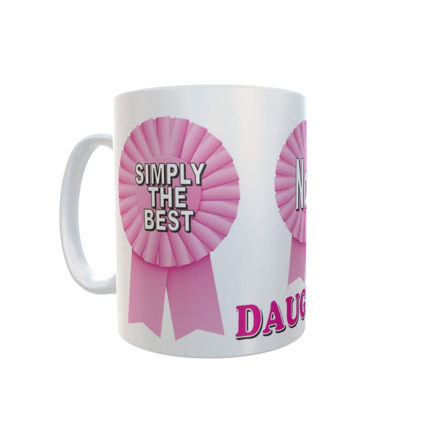 Simply The Best Daughter Ceramic Rosette Gift Mug