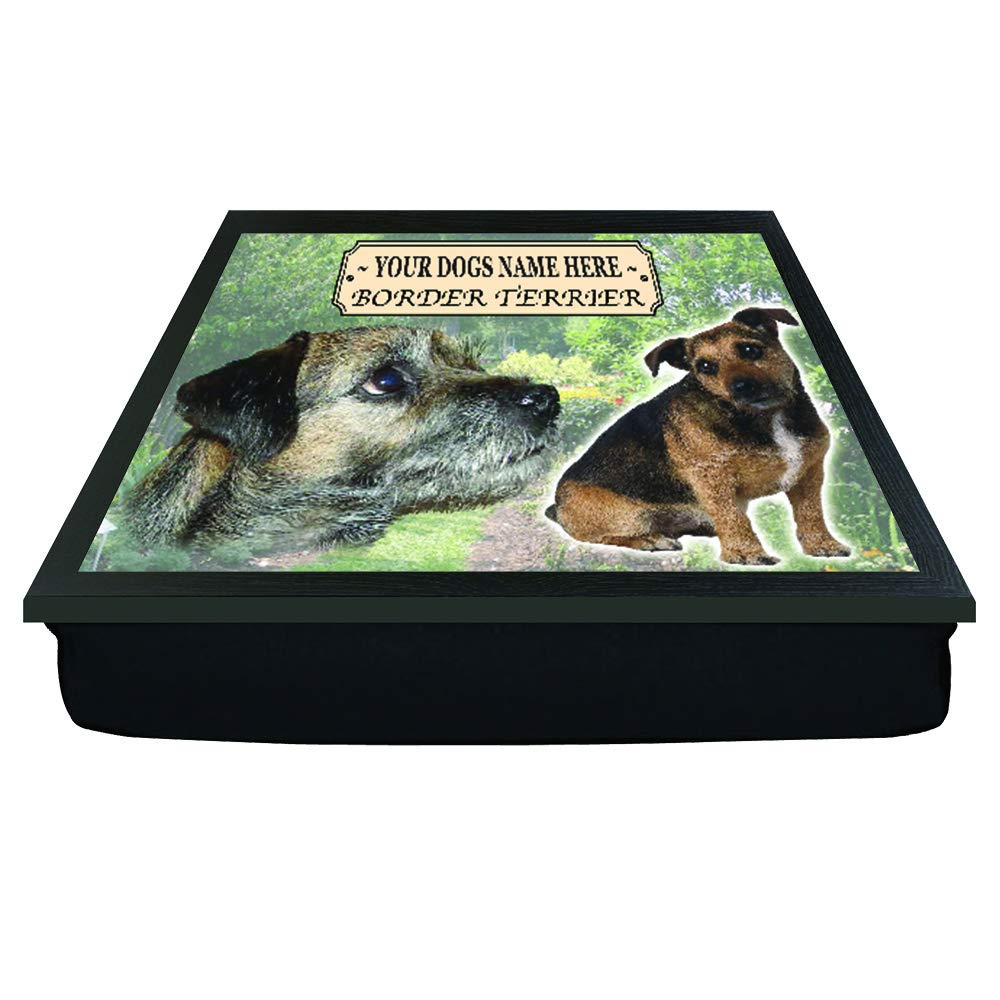 Border Terrier Personalised Dog Breed Gift Lap Tray
