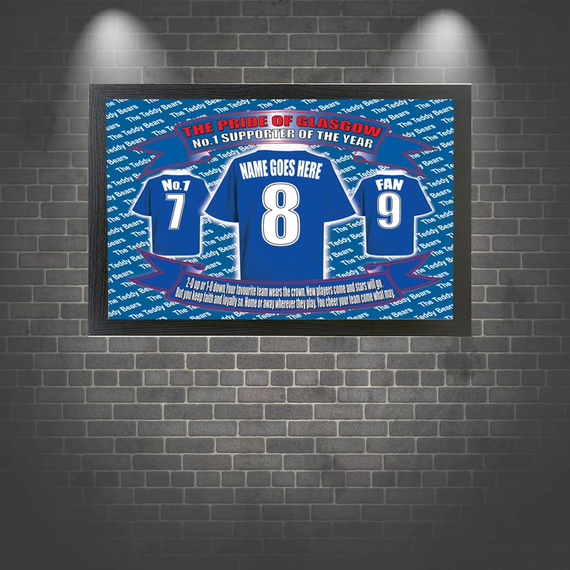 Glasgow The Teddy Bears Personalised Football Shirt Picture Gift