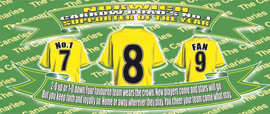 Norwich Football Shirt Silver Aluminium Two Lid Unisex Water Bottle Gift