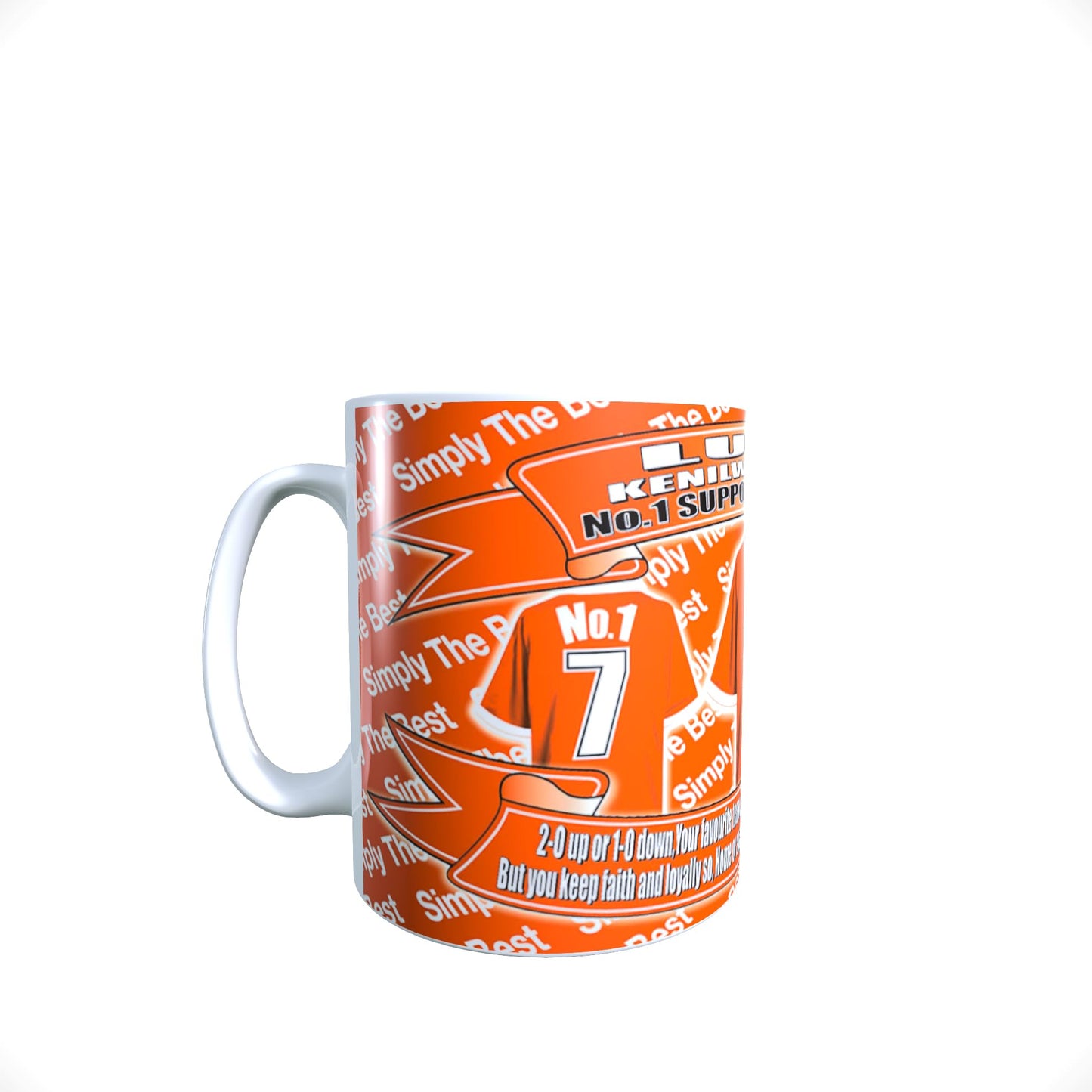 Luton Football Shirt Lap Tray And Mug Gift Set