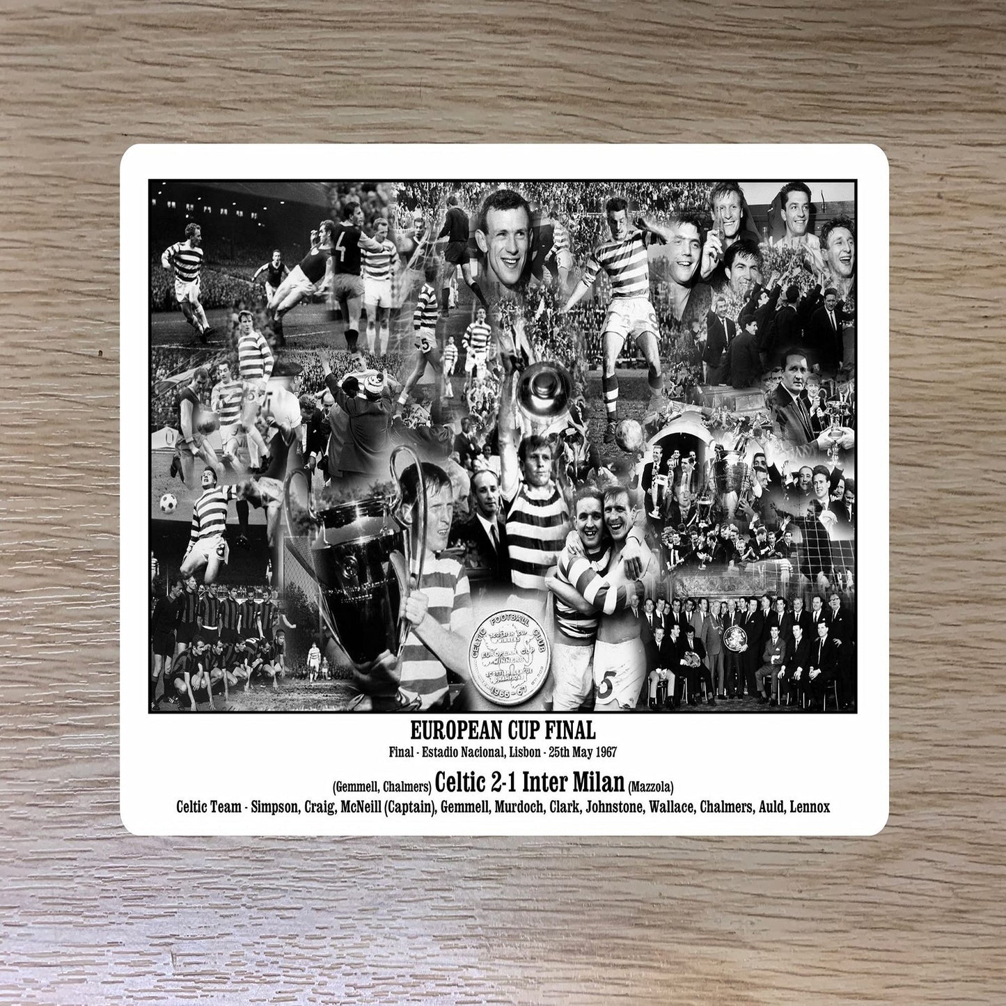 Football European Cup Final 1967 Lisbon Lions The Celts Travel Passport Holder Case Gift Present