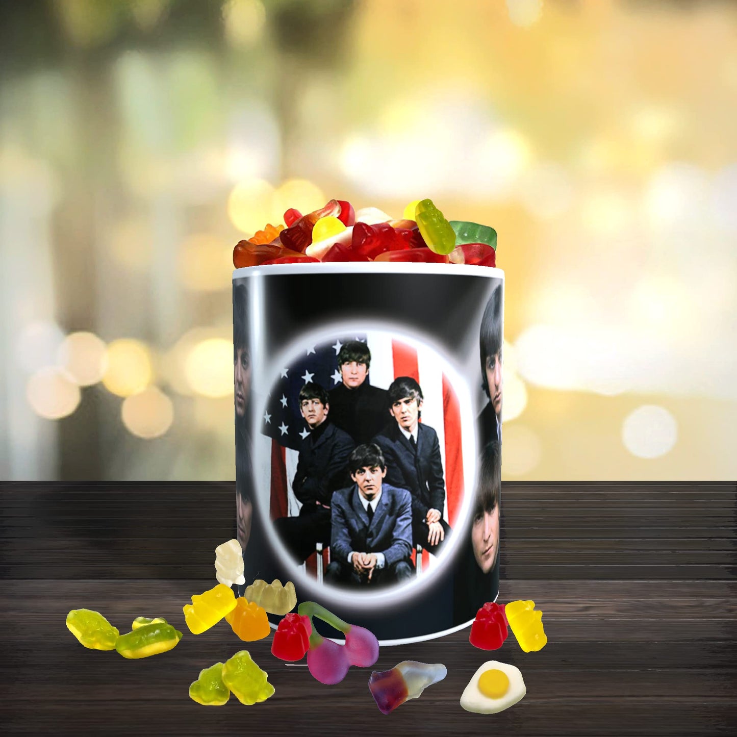 The Beatles Icon Gift Mug with Sweets