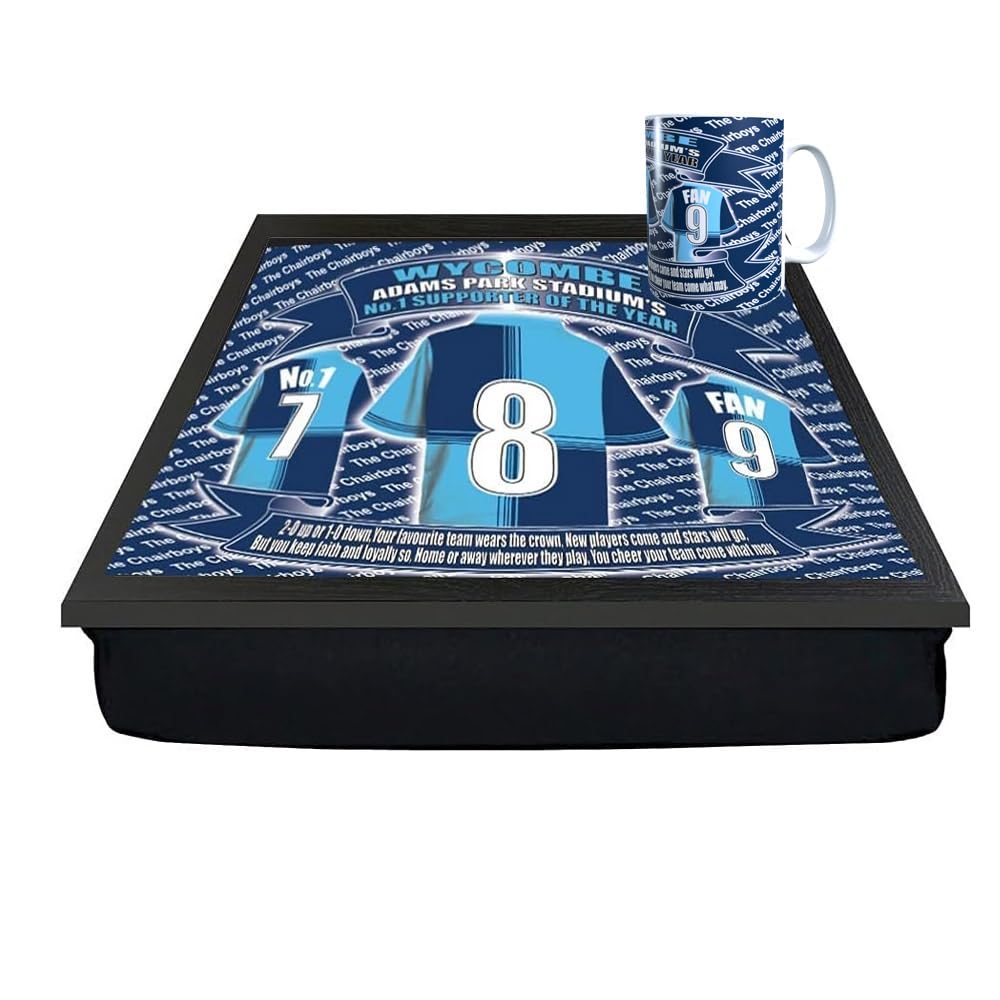Wycombe Football Club Shirt Lap Tray And Mug Gift Set