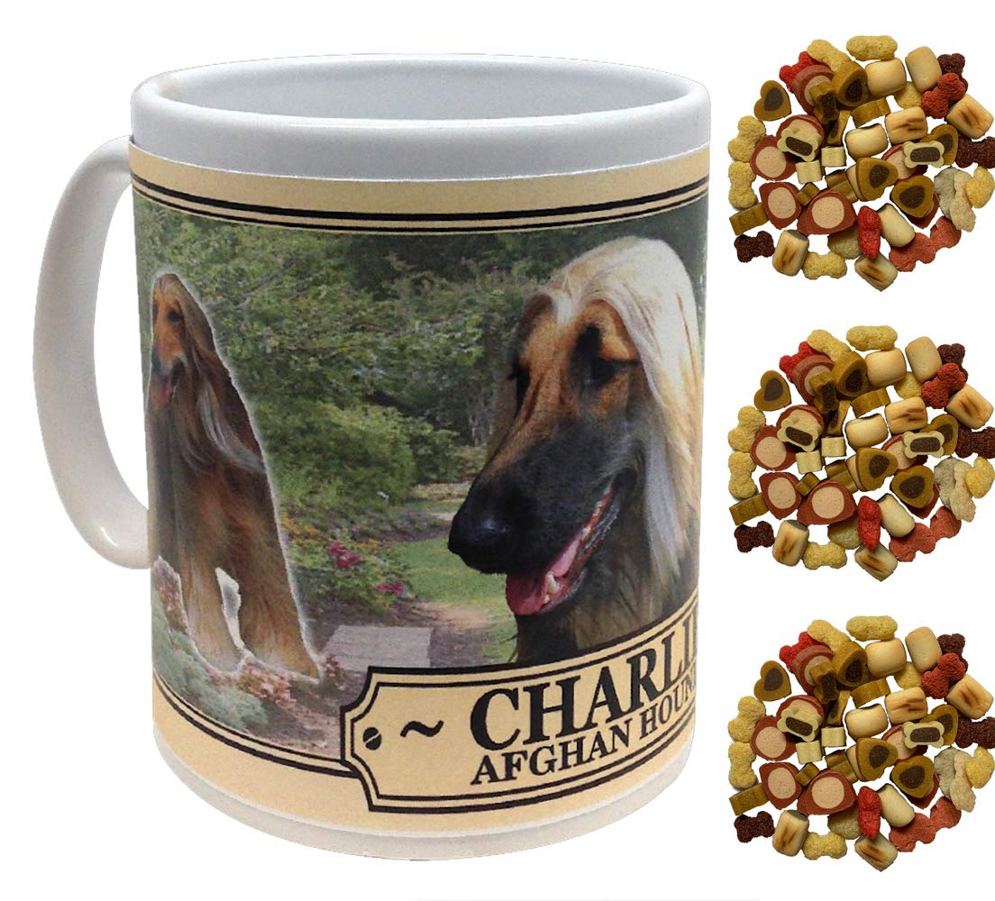 Afghan Hound Personalised Dog Breed Gift Mug with Treats
