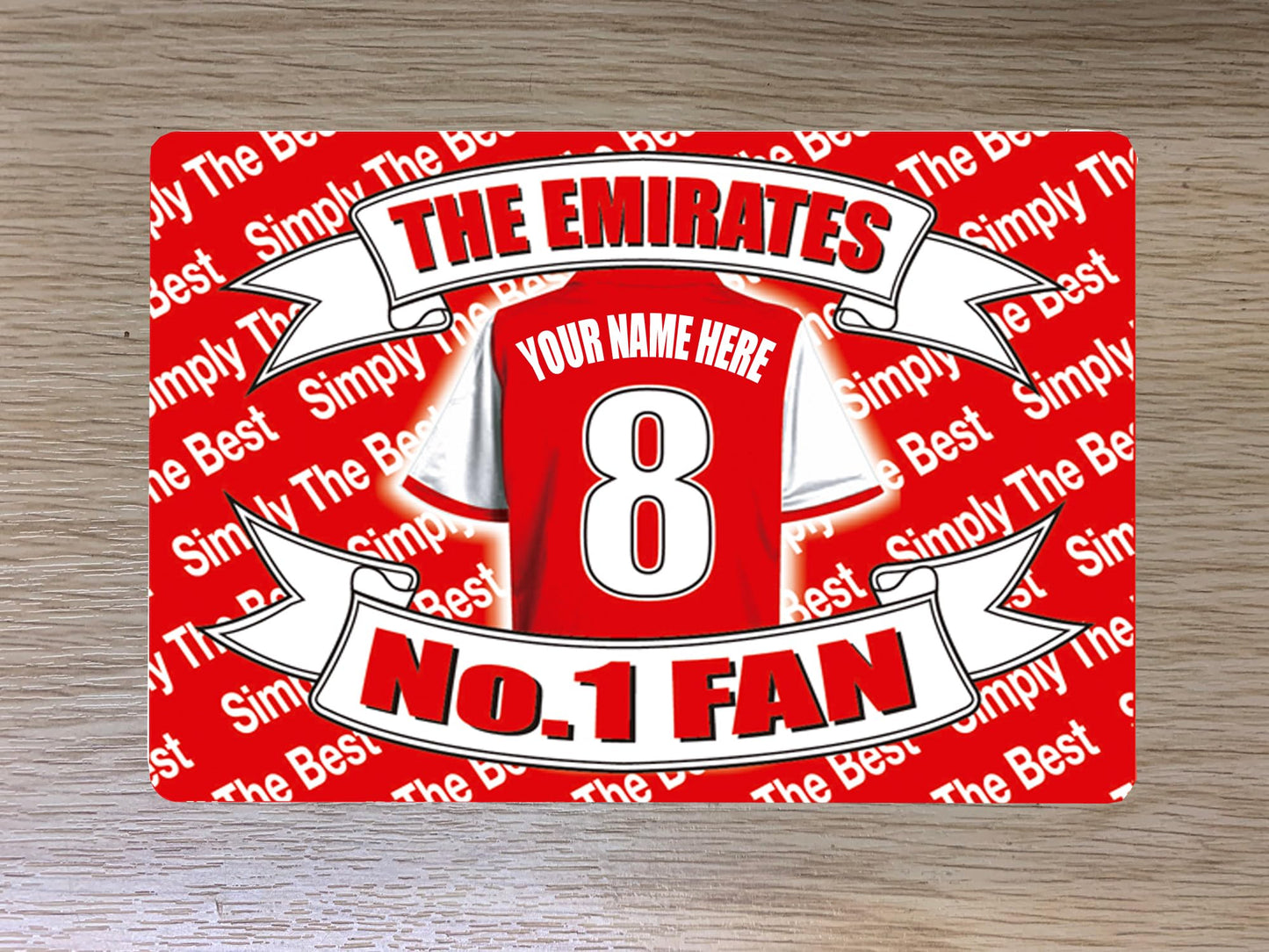 The Gooners Personalised Football Team Shirt Travel Passport Holder Case Gift Present