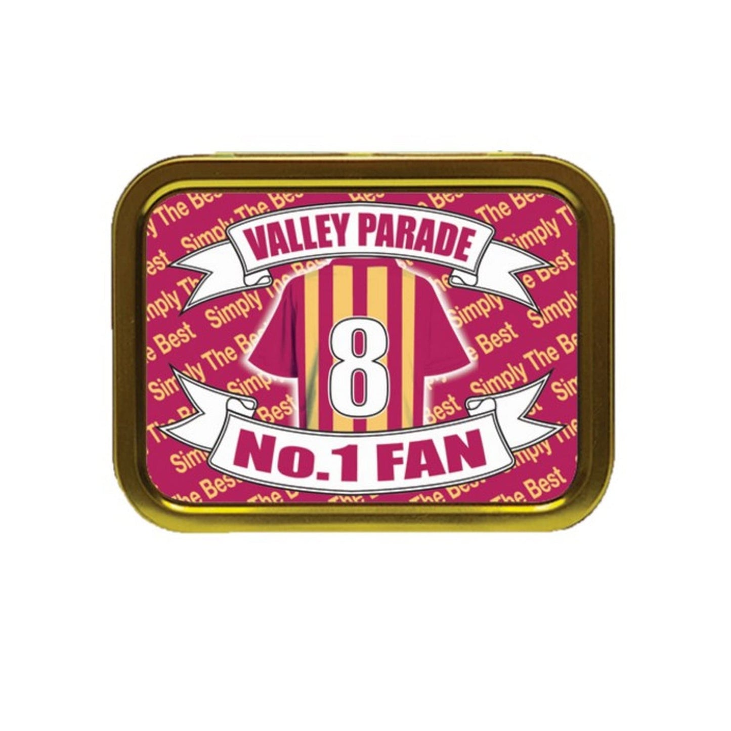 Bradford Football Shirt Personalised Tobacco Storage Tin & Products