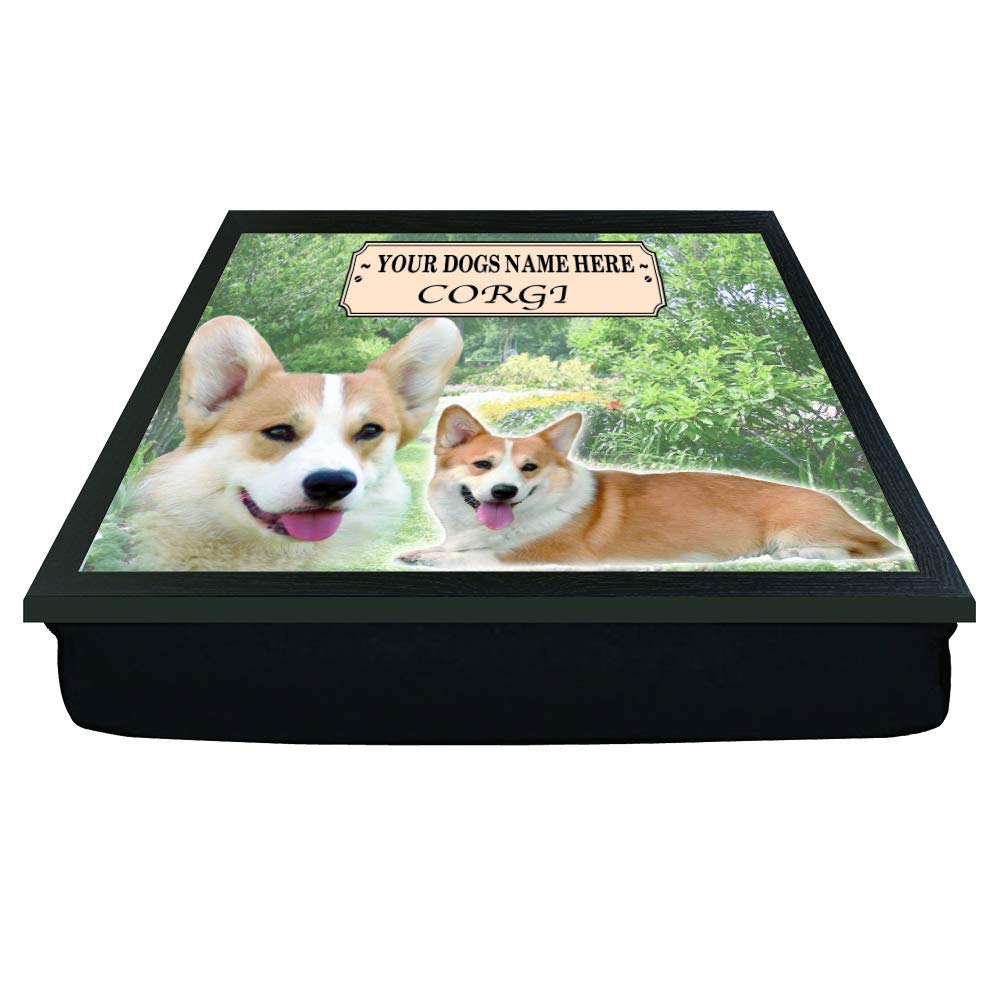 Corgi Personalised Dog Breed Gift Lap Tray