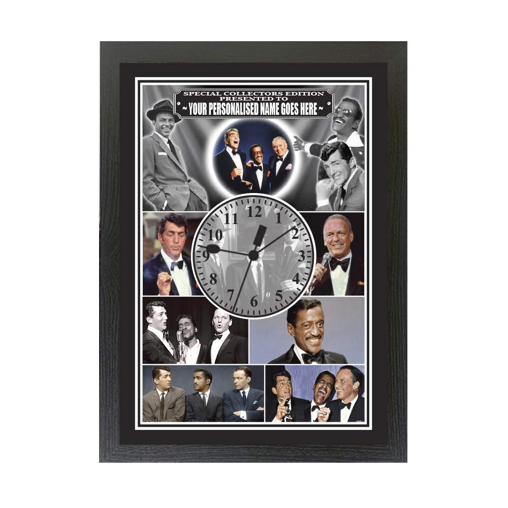 The Rat Pack Personalised Icon Gift Clock