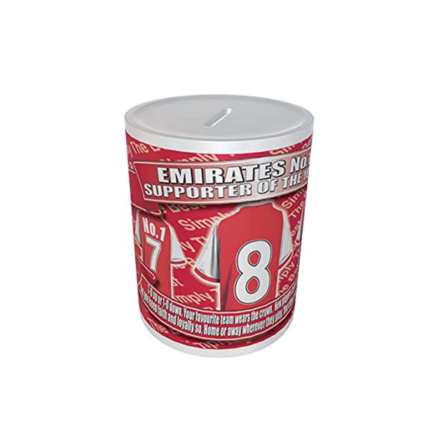 Gooners Football Shirt Ceramic Money Box Gift