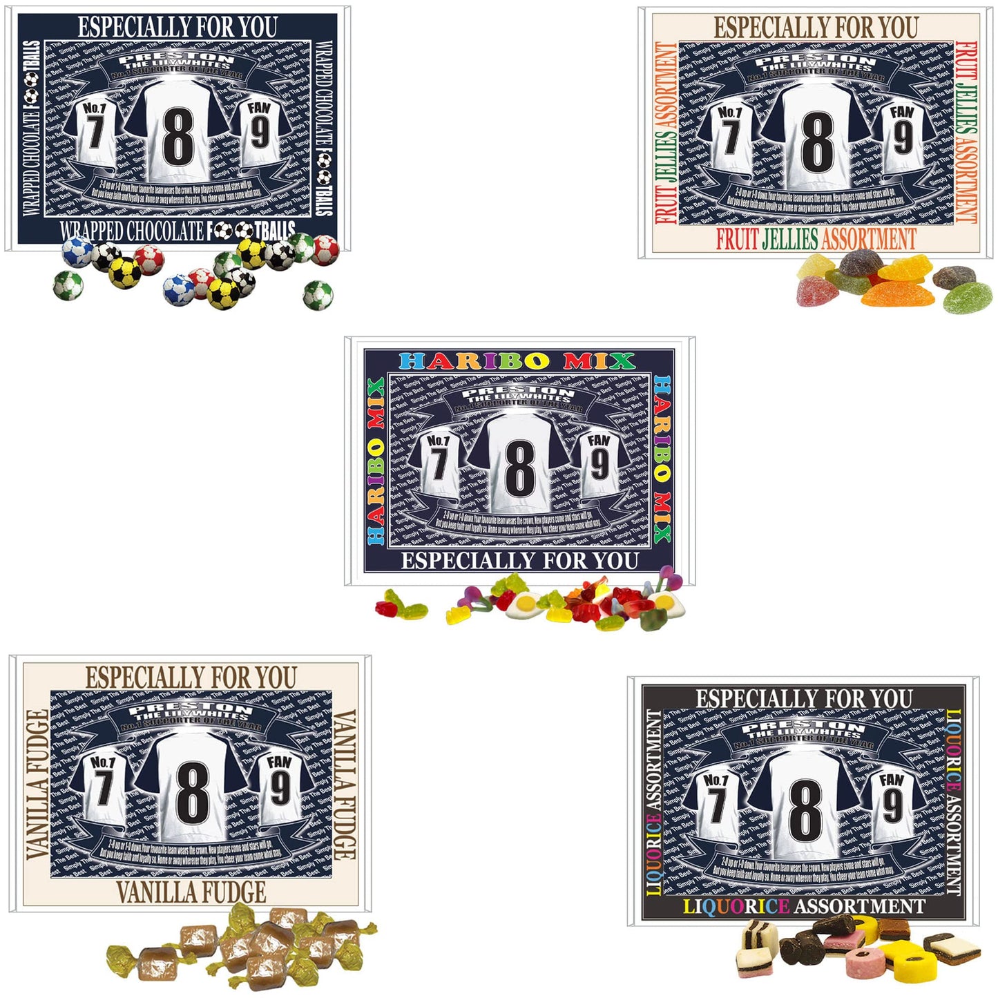 Preston Football Shirt Gift Boxed Sweets