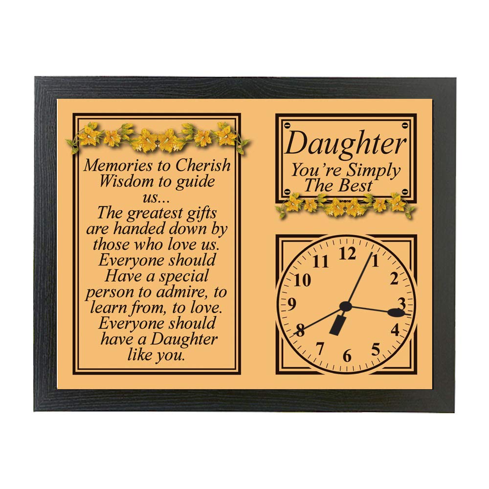My Special Daughter Poem Gift Clock