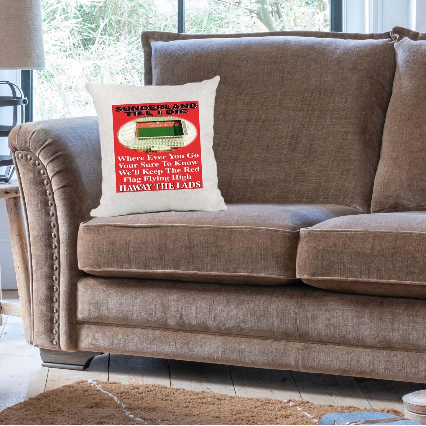 Sunderland Football Anthem Song Chant Cushion Cover Gift